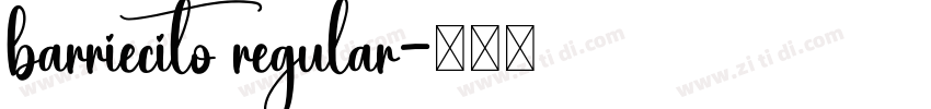 barriecito regular字体转换